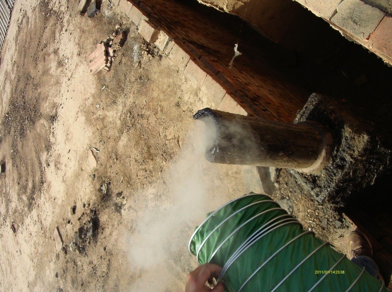 烟气净化设备中烟气进口处